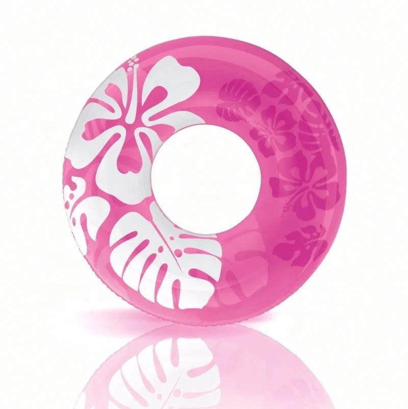 Floral Inflatable PVC Swimming Ring