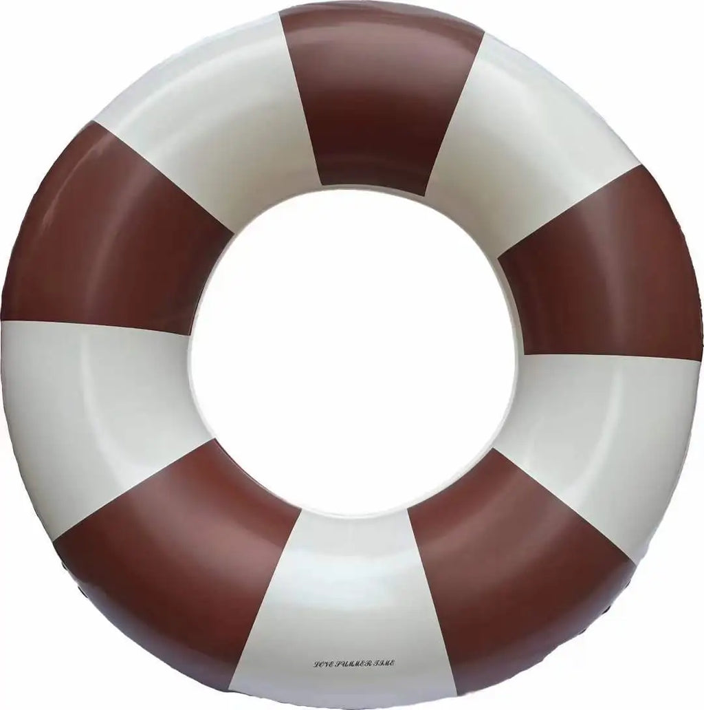 Adult Size Kids Summer Pool Swimming Rings Inflatable Custom PVC Striped Swimming Pool Floats