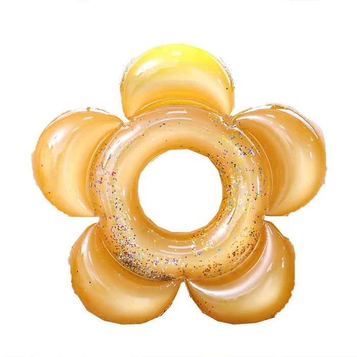 Summer Party Flower-shaped Swimming Ring Inflatable Pool Float Tube Water Ring for Adults and Children