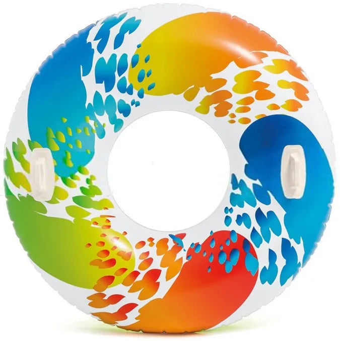 Inflatable Swimming Rings for Kids Round Floating Swim Ring for Summer Pool for Adults and Children