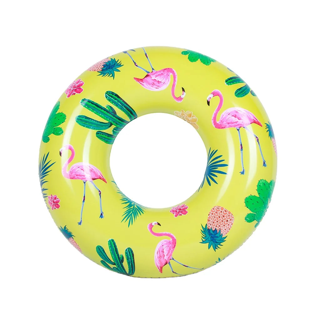 Women's Inflatable PVC Swimming Ring, Outdoor & Indoor Pool Float
