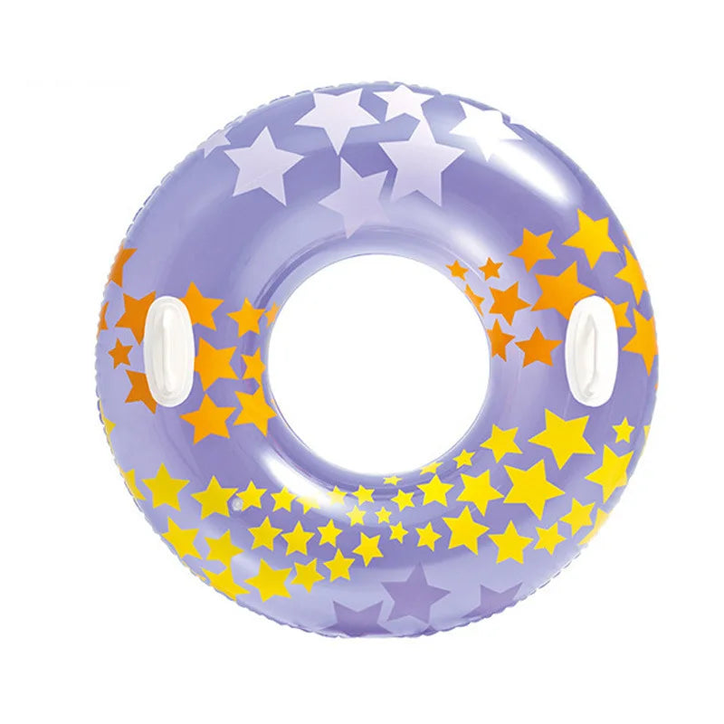 Inflatable Swimming Rings for Kids Round Floating Swim Ring for Summer Pool for Adults and Children