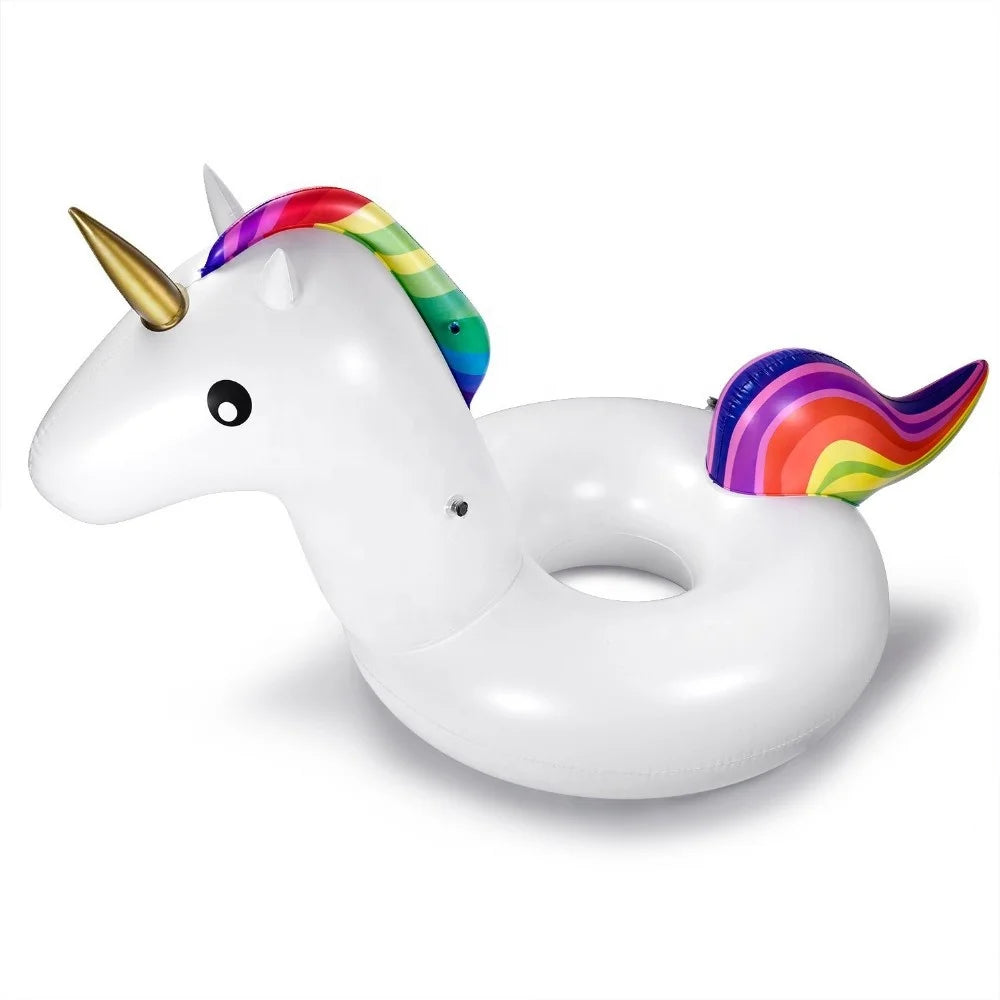 Inflatable Unicorn Swimming Ring & Adult Swim Ring Pool Toys