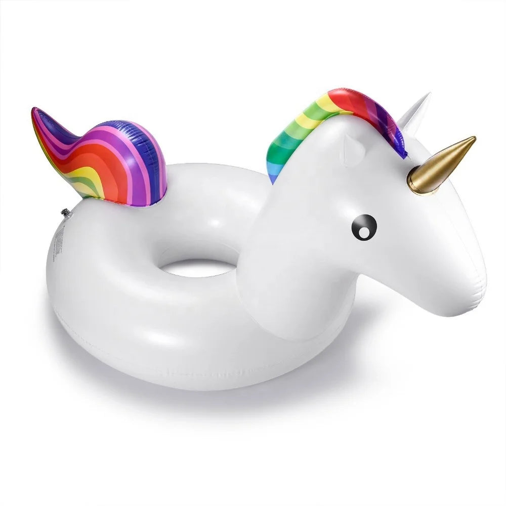 Inflatable Unicorn Swimming Ring & Adult Swim Ring Pool Toys