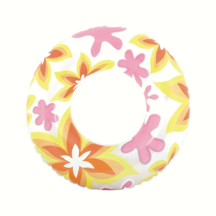 Fashion Transparent Inflatable Adults Swim Ring with Handle