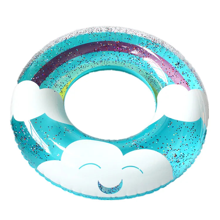 Summer Beach Party Decoration Swim Rings for Adults Children's  Pool Swimming Ring Inflatable Float Raft Water Swim Tube
