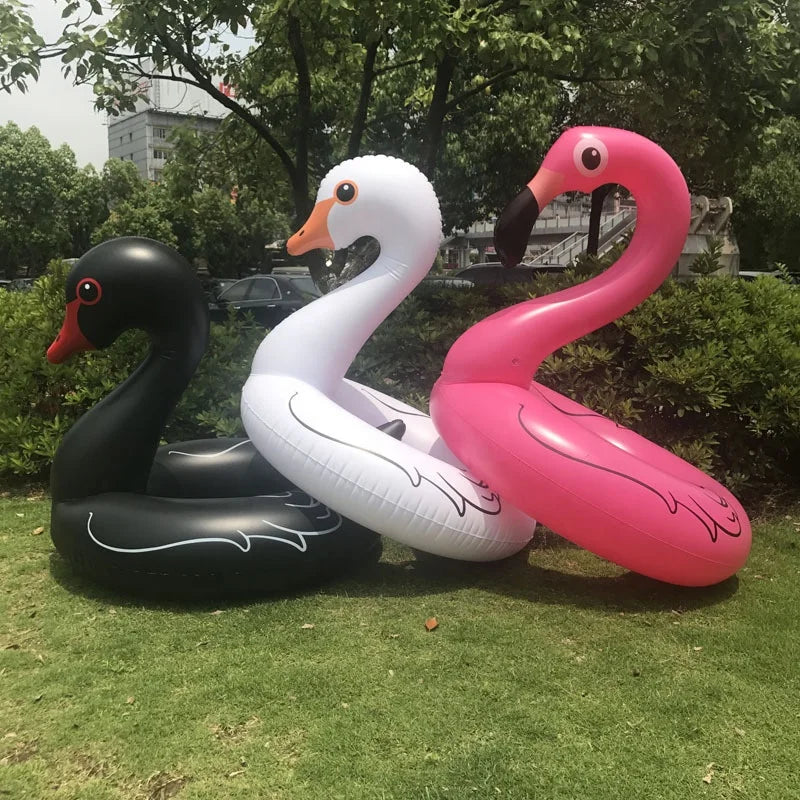 Pink Flamingo Pool Float Swimming Tube Float Ring