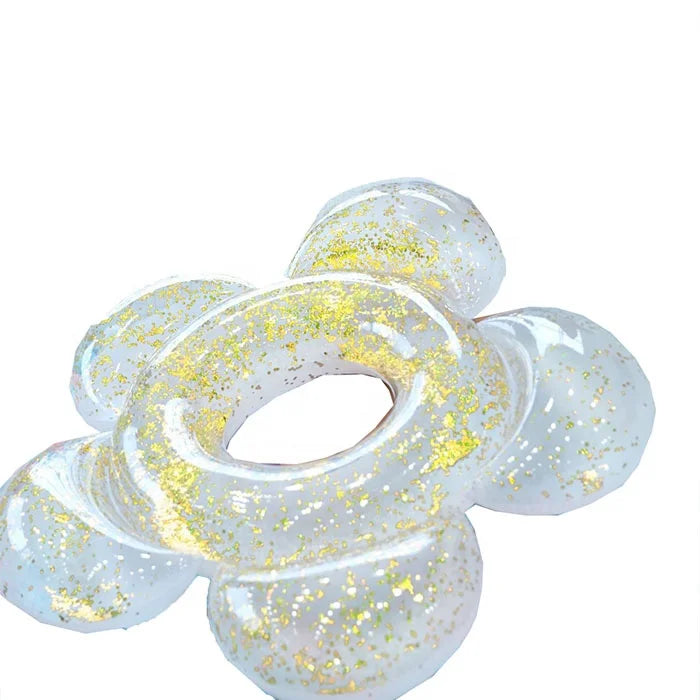 Summer Party Flower-shaped Swimming Ring Inflatable Pool Float Tube Water Ring for Adults and Children