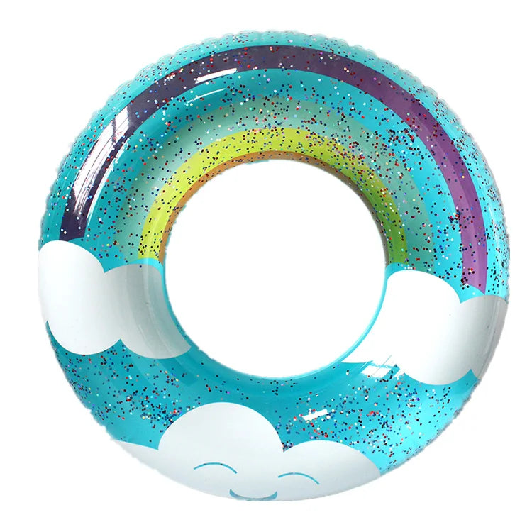 Summer Beach Party Decoration Swim Rings for Adults Children's  Pool Swimming Ring Inflatable Float Raft Water Swim Tube