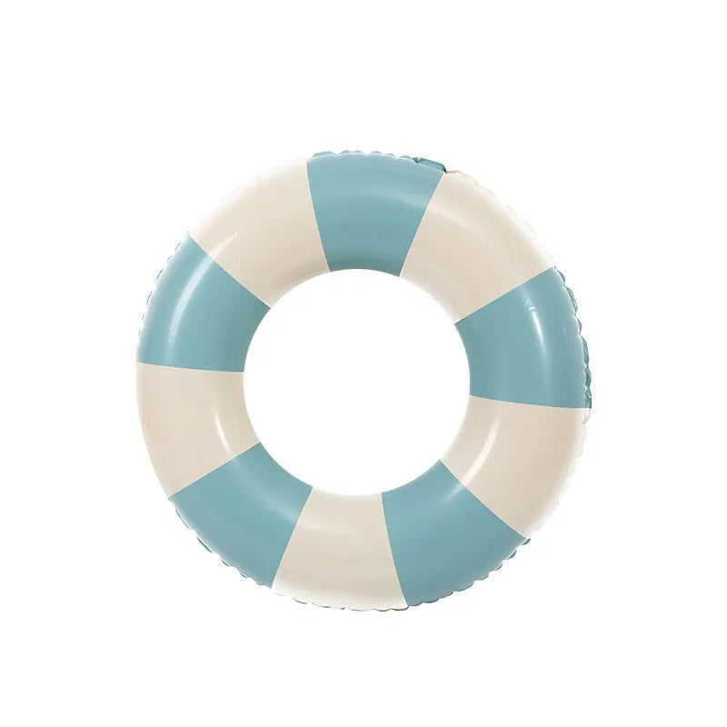 Adult Size Kids Summer Pool Swimming Rings Inflatable Custom PVC Striped Swimming Pool Floats