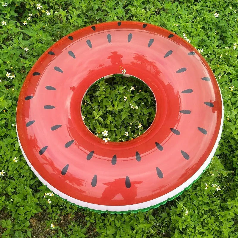 Water Inflatable Floating Cartoon Watermelon PVC Rettungsring Children Adult Swim Ring